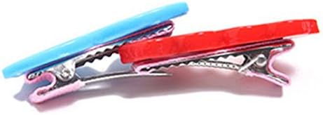 20Pcs Dog Hair Clips - Heart Sunglass Pet Hair Bows, Multicolor Alligator Hairpins for Small Animals