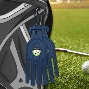 Golf Glove Holder Stretcher, 2PCS Durable Glove Support Frame Dryer Shaper Tool for Sports Gloves Maintenance, Blue