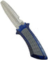 Scuba Choice Diving Low Volume Stainless Steel Blunt Tip BCD Knife, Blue