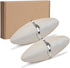 Natural Cuttlebone for Birds with Holder for Bird Cage - 2PCS (3.9-4.5", Parakeets, Canaries, Cockatiels)