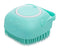 Soft Pet Bath Massage Brush for Puppy Dog and Cat, Blue