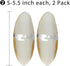Natural Cuttlebone for Birds, 5"-5.5", 2 Per Pack with Holder for Bird Cage, Suitable for Parakeets, Cockatiels, and