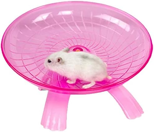 Litewood Hamster Flying Saucer Wheel, Silent Running Spinning Wheel Toy for Dwarf Hamster Gerbil Mouse