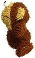 MIGHTY Microfiber Ball Monkey - Interactive Play Dog Toy with Squeaker, Strong & Tough, Machine Washable