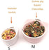 Detachable Ceramic Bowl for Small Animals | Water & Food Feeder for Rabbit, Parrot, Squirrel, Chinchilla (Pink, S)