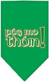 Pog Mo Thoin Yellow Large Pet and Dog Bandana Screen Printed