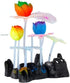 Uniclife Silicone Lotus Ornament - Glowing Effect Aquarium Decoration with Suction Cup for Fish Tank