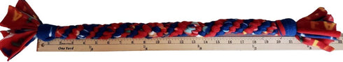 Durable Red Tug Toy for Dogs | Heavy-Duty Fleece Rope