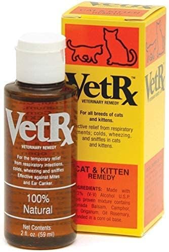 Sneezing Cold Cough and Allergies for Cat & Kitten, Yellow, 2 Fl Oz
