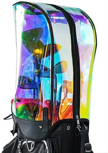 Incontro Premium Hologram Golf Bag Rain Hood Cover - Waterproof, Color Changing, Durable TPU, Fits 8.5 to 9.5 Inch Bags