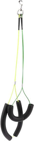 Oumefar Adjustable Pet Grooming Leash, No-Sit Haunch Holder Restraint for Dogs Cats Grooming Table Arm (Yellow+Green)