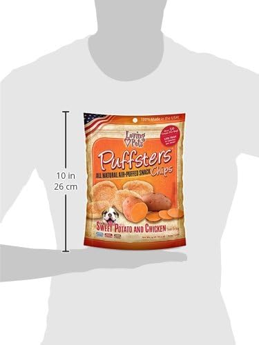 Loving Pets Puffsters Potato Chicken Treats for Dogs, 4 oz