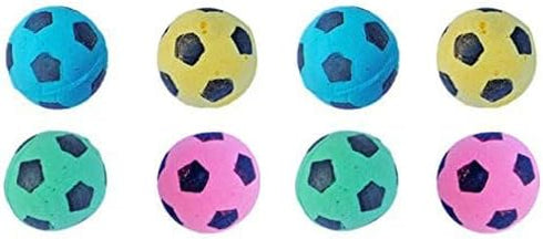 Foam Soccer Balls Cat Toys, Pack of 8