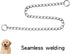Dog Collars Martingale Adjustable Metal Necklace Collar for Small Dogs, 18in, 2.5mm