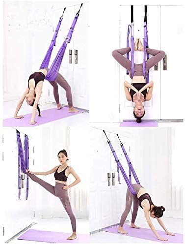 Yoga Stretching Strap - Adjustable Height Leg Stretcher, Fitness Yoga Belt for Lower Waist Bend Training
