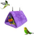 2 Pack Warm Bird Nest House Bed Hanging Hammock Toy for Pet Parrot, Parakeet, Cockatiel, Conure, Cockatoo (Purple)