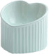 Green Ceramic Raised Cat Bowls, Tilted Elevated Food or Water Bowls, Dishwasher and Microwave Safe, Lead Free