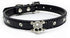 Cute Elegant Fancy Skull Diamond Crystal Rhinestone Dog Collar for Small Pets (Black, M)
