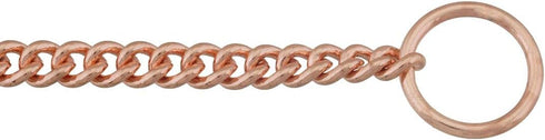 Alvalley Metal Chain Dog Show Collar - Adjustable Pet Slip Collar for Toy, Small, Medium, Large, XL Dogs (Rose Gold,