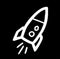 Ranger Products Rocket Ship Space Toy Decal Sticker, Die Cut Vinyl Decal for Windows,