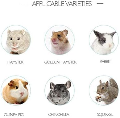 Detachable Ceramic Bowl for Small Animals | Water & Food Feeder for Rabbit, Parrot, Squirrel, Chinchilla (Pink, S)