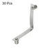 HARFINGTON 30pcs Double Button Kayak Paddle Snap Spring Clip, 65Mn Spring Steel V-Shaped Locking Tube Clips