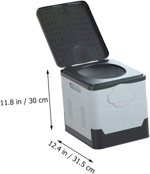 TOPPERFUN Portable Folding Toilet Compact Emergency Potty for Car Camping and Travel Lightweight for Outdoor Use