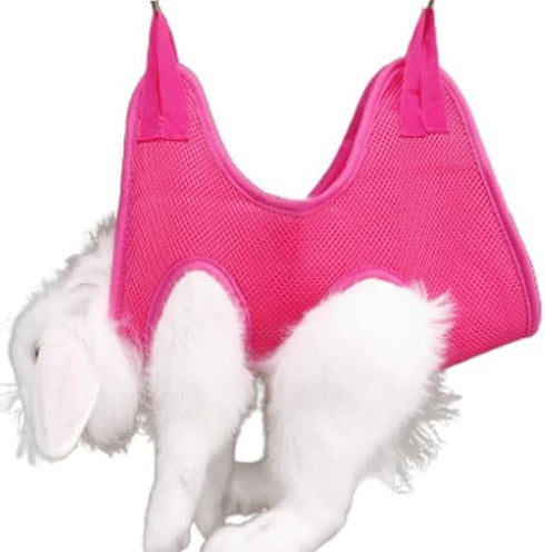 Copfeu Rabbit Grooming Hammock with Safety Belt for Nail Clipping, Grooming, Bunny Bathing