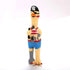 jooee Screaming Rubber Chicken Dog Squeaky Toy, 8.5 Inch Tall, Latex Chew Molar Toy (Pirate)