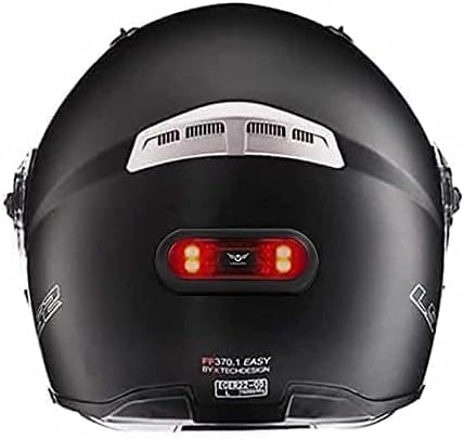 LED Motorcycle Helmet Light, Rear Red Safety Light for Night Riding with USB Chargeable Cable