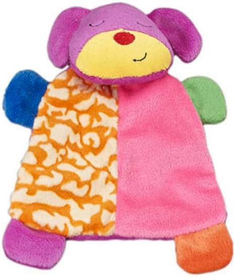 SPOT Lil Plush Blanket Dog Toy - Soft Fabric with Squeaker and Crinkle,
