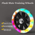 Training Wheels for Children's Bicycle, Flash Mute Wheel Stabiliser Mounted Kit for 12 14 16 18 20 Inch