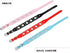 Rhinestone Dog Collar, Cute Flower Bling Collar, PU Leather Adjustable Sizes (Red, L)