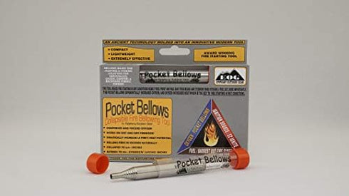 Pocket Bellows - Weatherproof Collapsible Fire Bellowing Tool for Camping