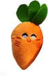 Orange Carrot Shape Chewing Plush Toy for Pets, Dog Cat Bite Squeaker Interaction Toy