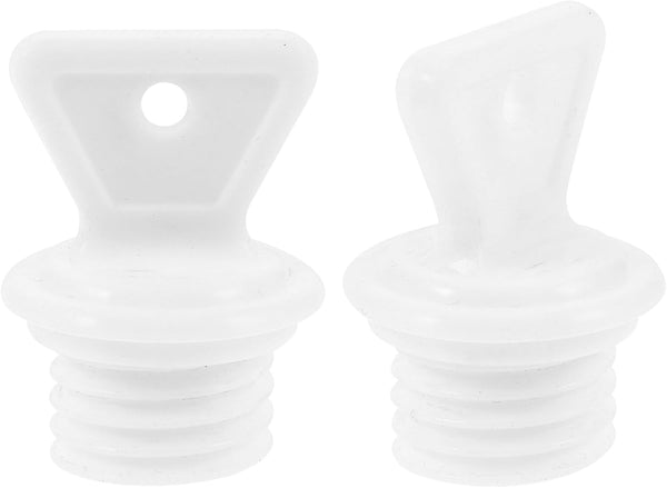 Healeved 2pcs Hot Water Bag Stopper Rubber Hot Water Bottle Cap Plastic