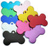 JIAKAI 20 Pcs 38MM Blank Bone Shape Pet ID Tag Charm, Double Sided Personalized Dog Cat Name Phone Number (Random
