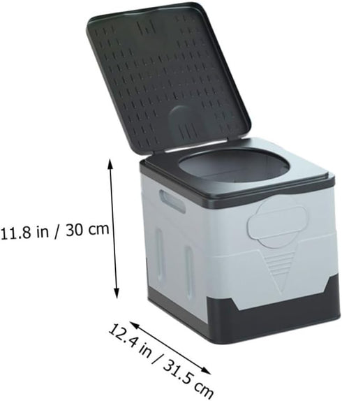 IMIKEYA Portable Folding Toilet for Adults Emergency Outdoor Travel Potty Storage Box for Camping Road Trips and Car