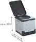 IMIKEYA Portable Folding Toilet for Adults Emergency Outdoor Travel Potty Storage Box for Camping Road Trips and Car