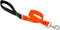 Traffic Leash by Lupine – 2-foot long – 1" wide Blaze Orange with Padded Handle