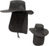 UV 50+ Sun Protection Hat for Men & Women, Wide Brim Bucket Hat for Outdoor Sports, Fishing Hat with Neck Flap