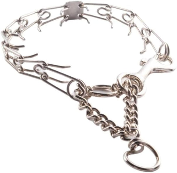 1.5mm Stainless Dog Training Collar for Small Breeds - 8'' Micro Prong Collar for Dogs 6-26lbs, No-Pull Behavior Aid