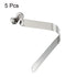 PATIKIL 10x8mm Kayak Paddle Snaps, 5 Pack Pole Push Button Spring Clips Steel Hollow Button Locking Tube Single Pin for
