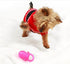 5PCS Nipple Shape Chew Toy, Cute Pet Pacifier Teether, Interactive Molar Toys Set - Red