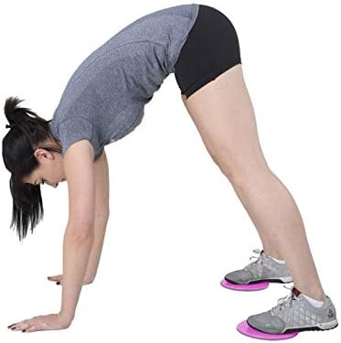 Synergee Core Sliders, Dual Sided Use on Carpet or Hardwood Floors for Abdominal Exercise Equipment