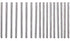 Dog Metal Comb, 7.5inch Dematting Tool, Stainless Steel Teeth for Grooming Dogs and Cats (M: 19x4cm)