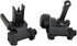 ORPUNA KAC300 SetTool-Free 20mm Backup Rapid Transition Fold SightsFlip Up Front and Rear Iron Sights Adjustable Rotate