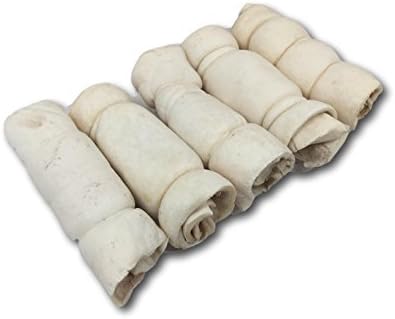 6 5 Pack, Top Dog Chews Beef Cheek Rolls, Long Lasting Dog Bones for Aggressive Chewers, Rawhide Free Dog Treats