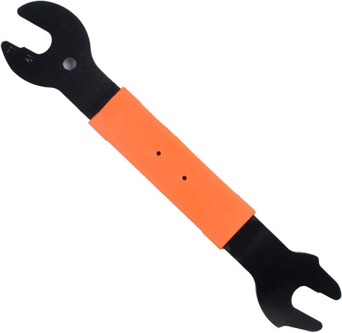 Pedal Wrench Double Sided Bicycle Spanner, 15/16/17mm Pedal Removal Tool with Comfortable Grip for Biking Repair