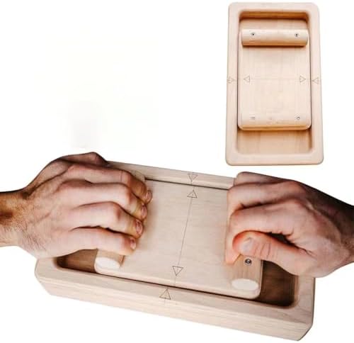 BMHGS Wooden Finger Exerciser, WhiteOak Crimp Clash, Tug of War for Climbers, Combines